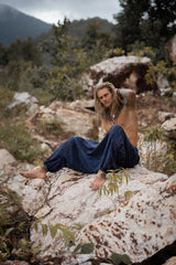 Harem Pants - Stonewashed Ohm - Navy Blue