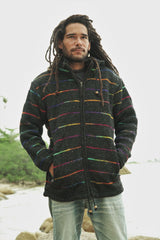 Wool Jacket - Pinstripe Rainbow