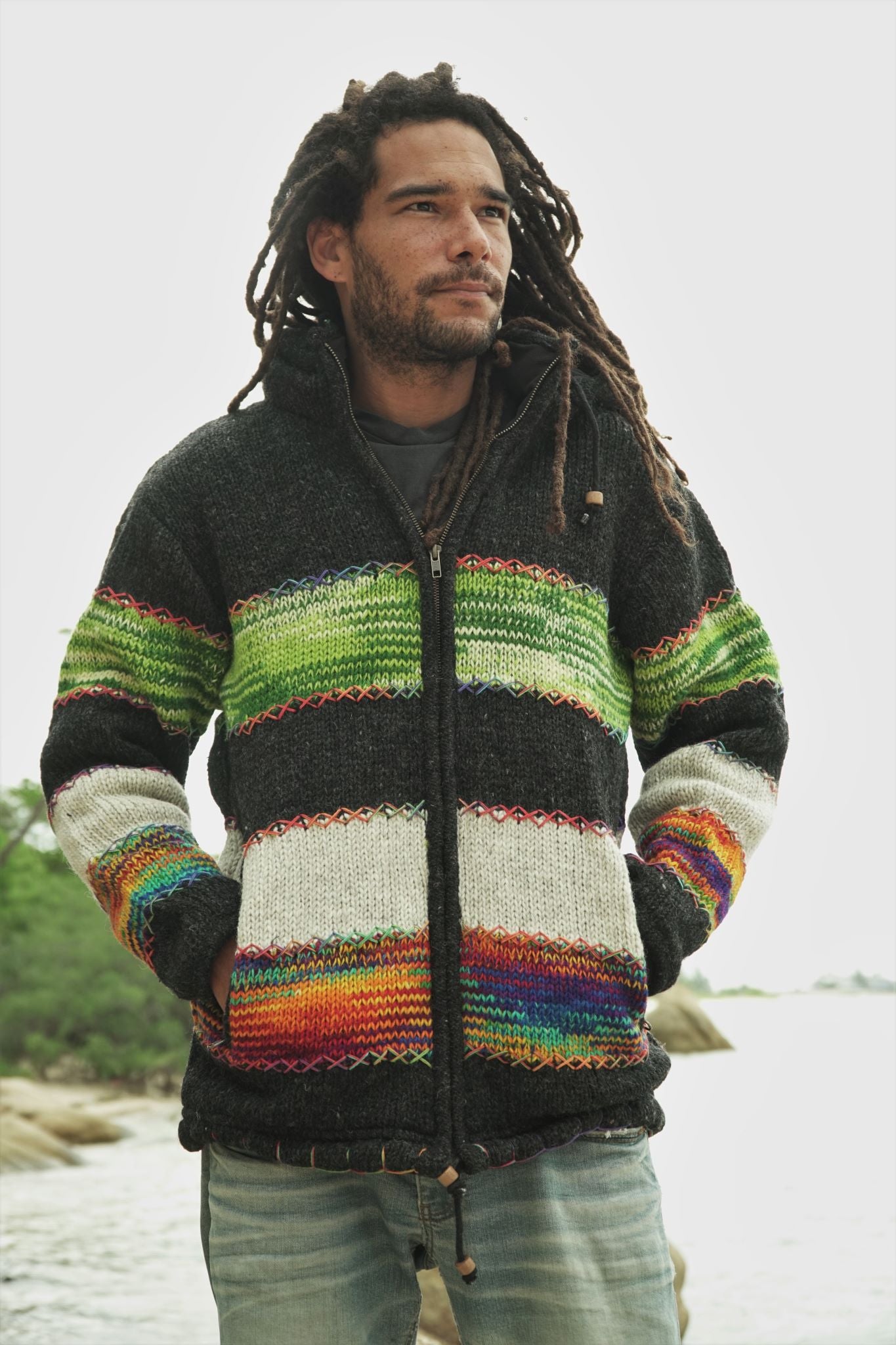 Wool Jacket - Multicolour - Rainbow