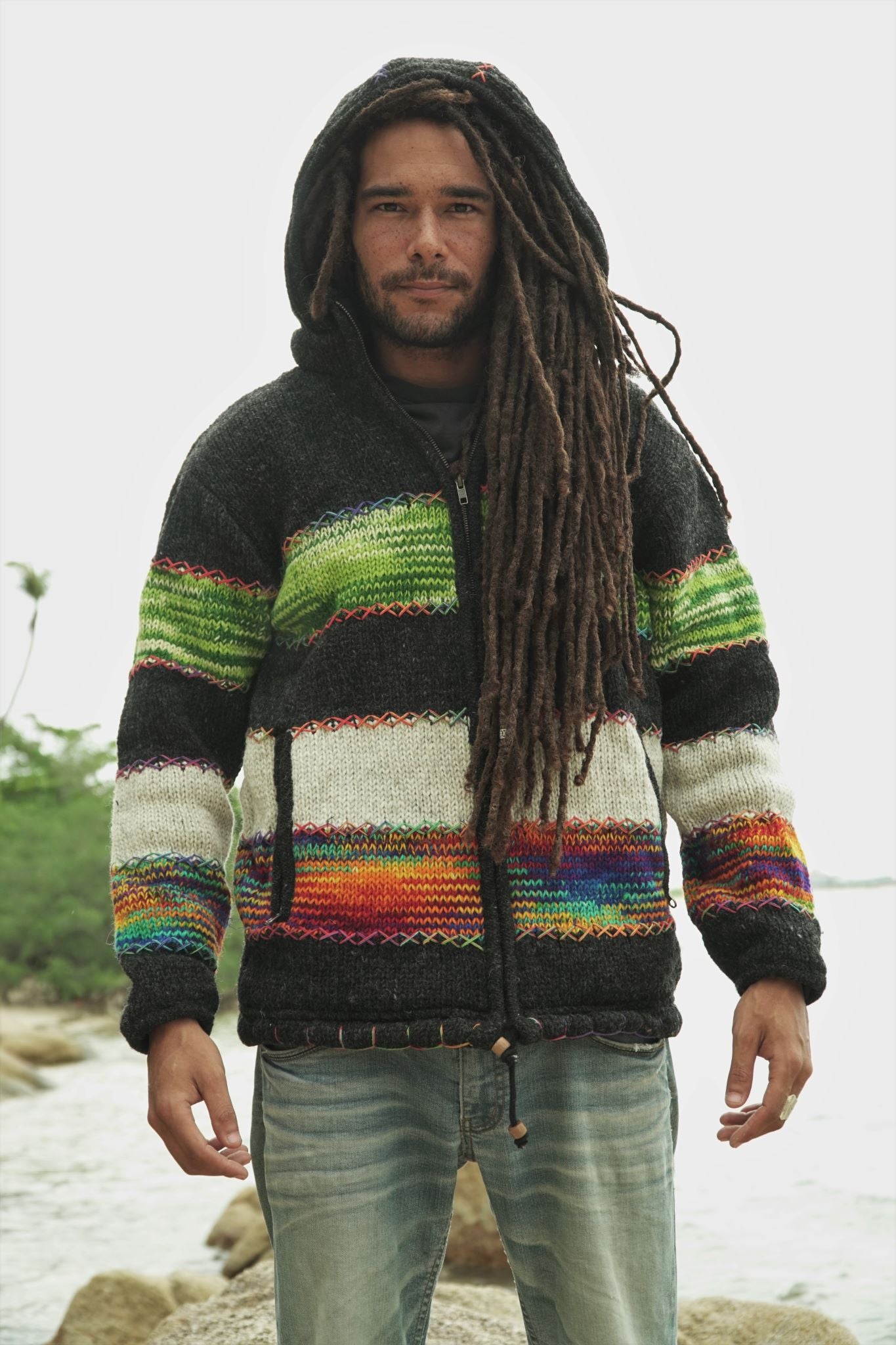 Wool Jacket - Multicolour - Rainbow