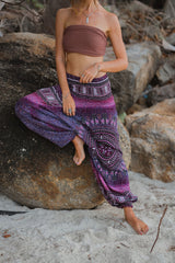Harem pants – Chakra Pattern – Dusky Pink