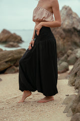 Harem Pants - Plain - Black