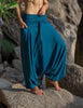 Plain Cotton Harem Pants - Teal