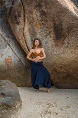 Harem Pants - Plain - Navy