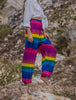 High Crotch Harem Pants - Rainbow - Purple