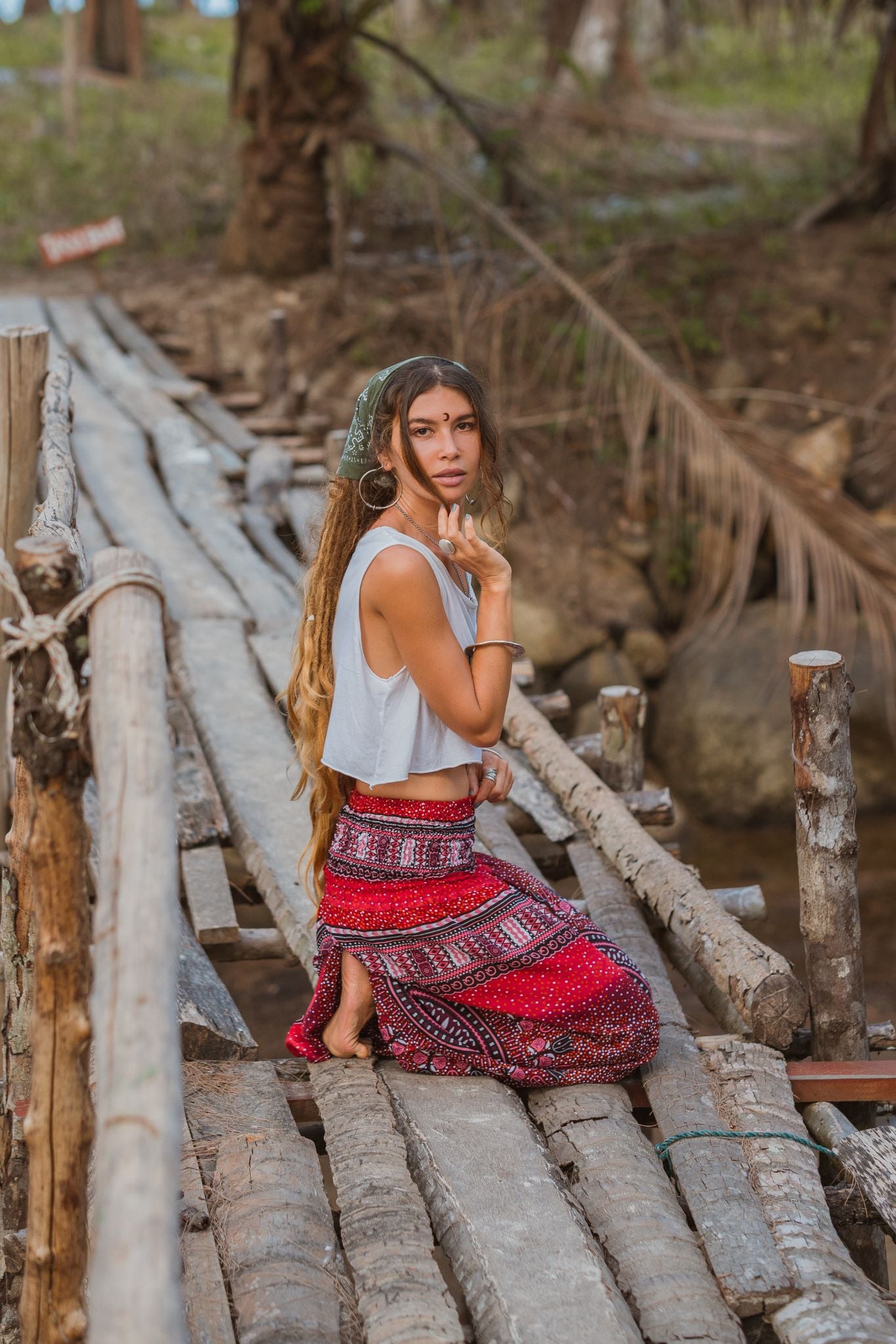 Harem pants – Chakra Pattern – Red