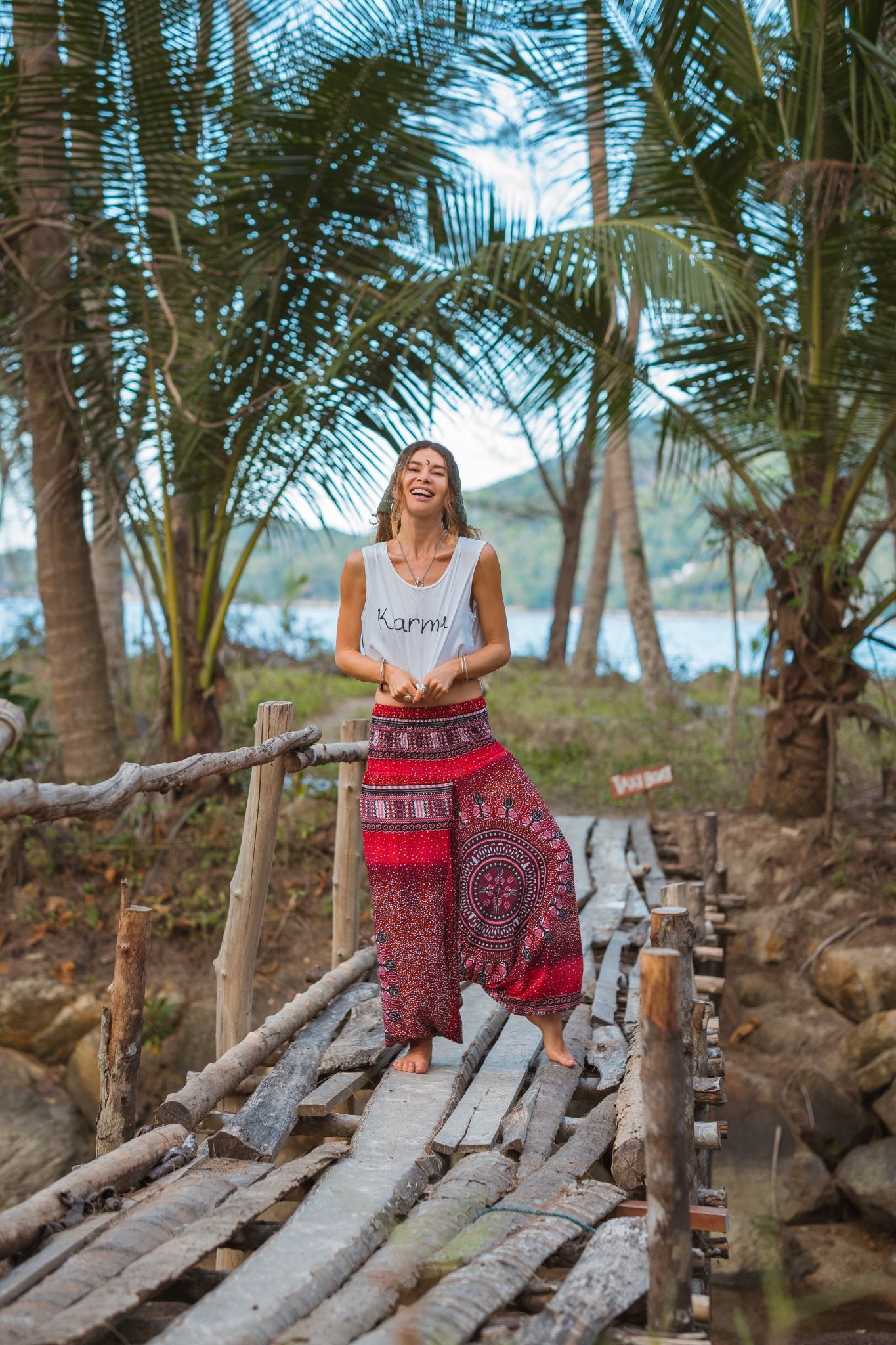 Harem pants – Chakra Pattern – Red