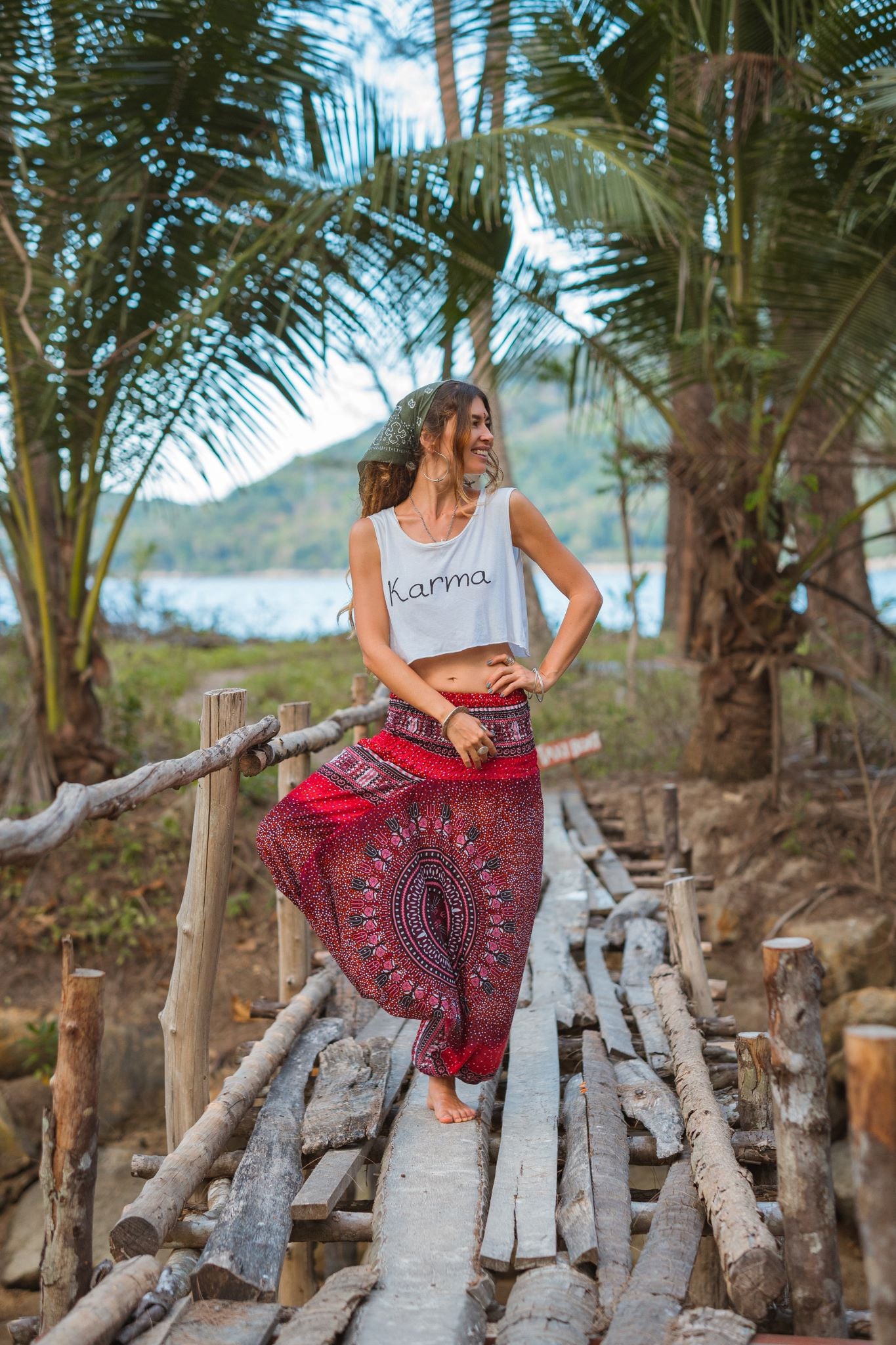 Harem pants – Chakra Pattern – Red