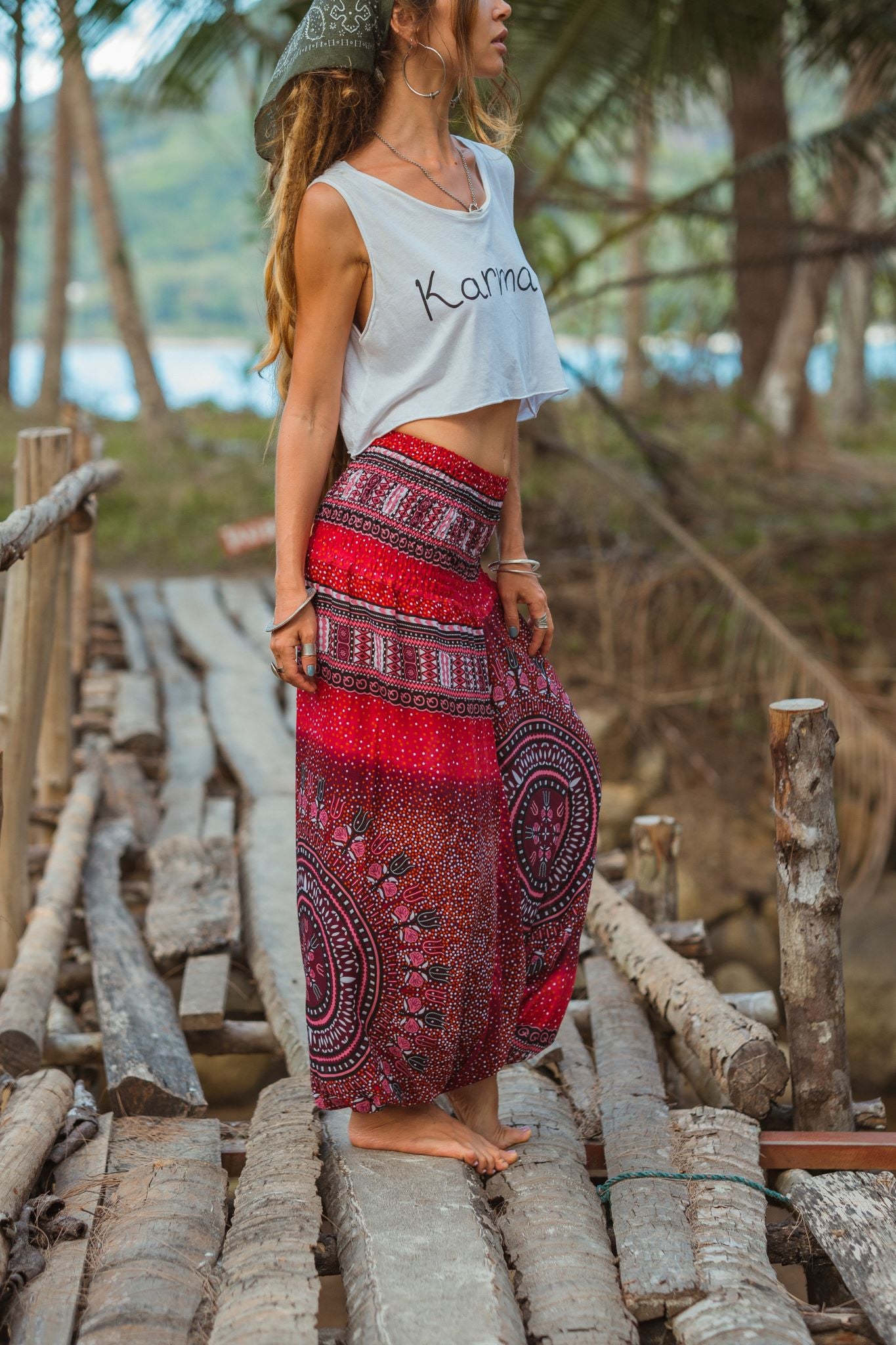 Harem pants – Chakra Pattern – Red