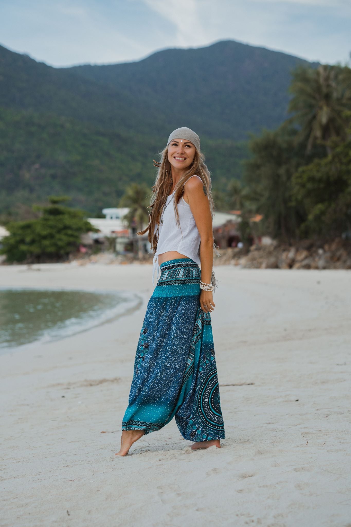 Harem pants – Chakra Pattern – Turquoise
