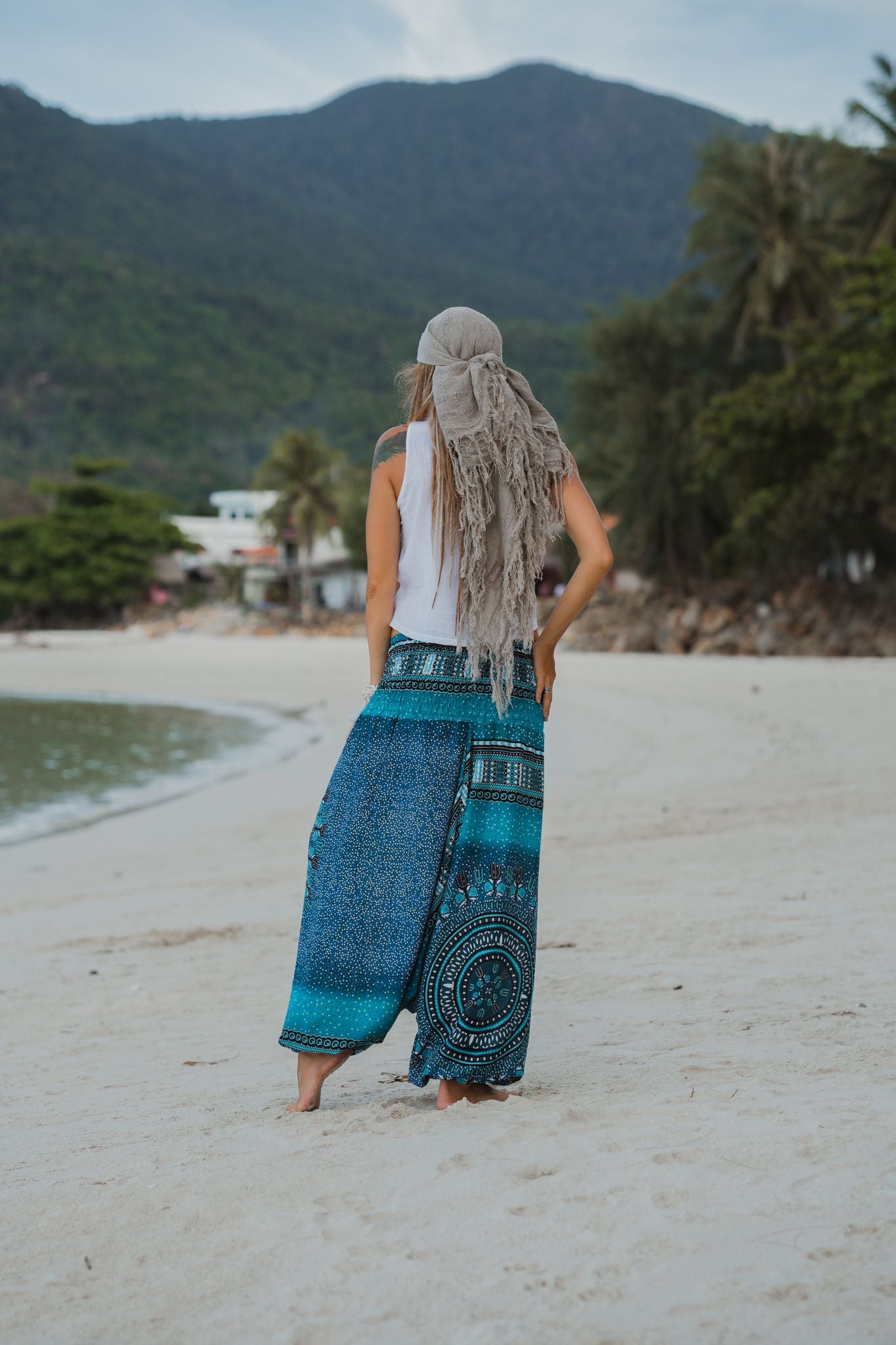 Harem pants – Chakra Pattern – Turquoise