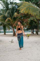 Harem Pants - Paisley Mandala - Turquoise