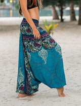 Harem Pants - Paisley Mandala - Turquoise