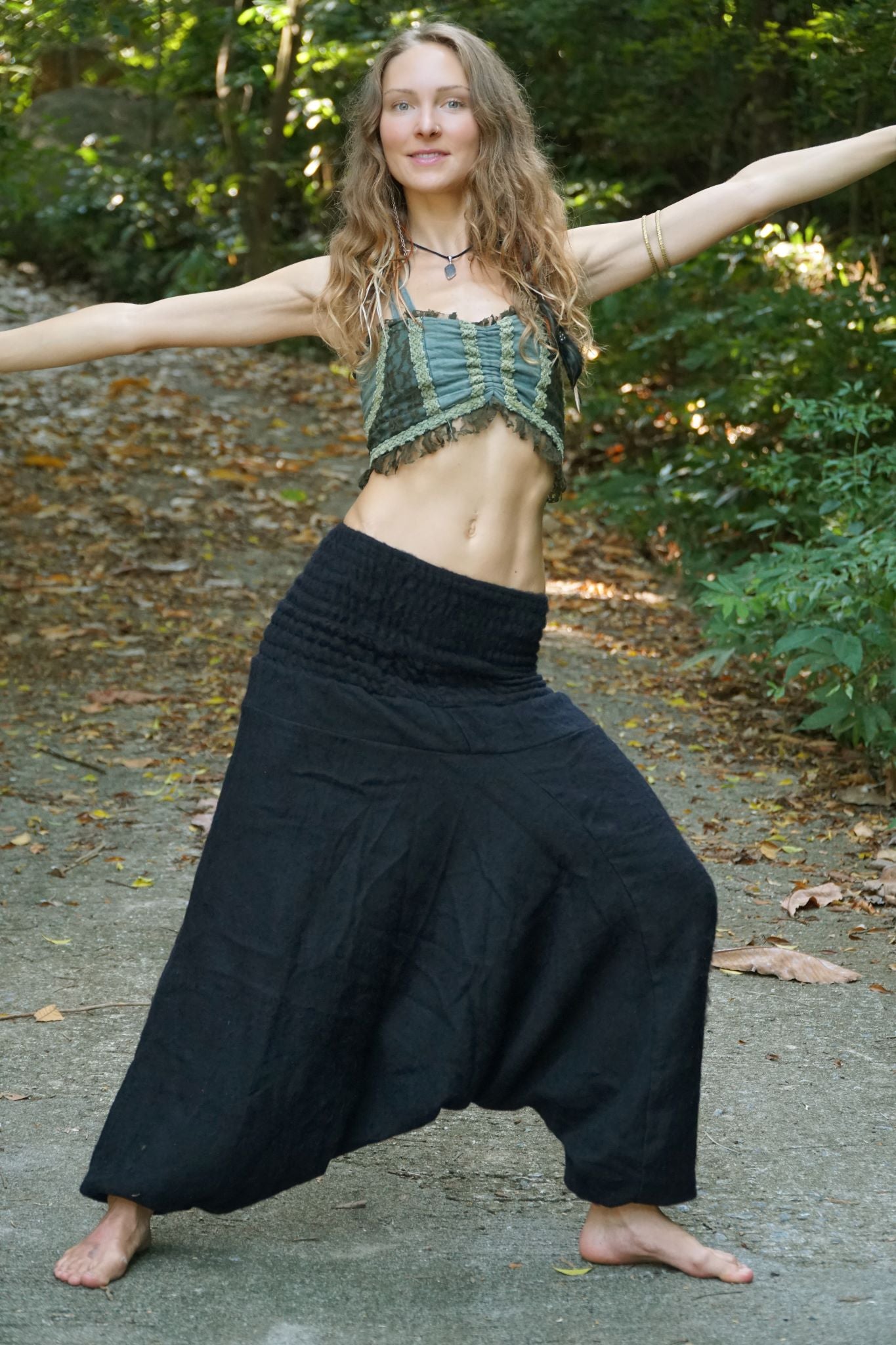 Warm Harem Pants - Cashmilon - Black