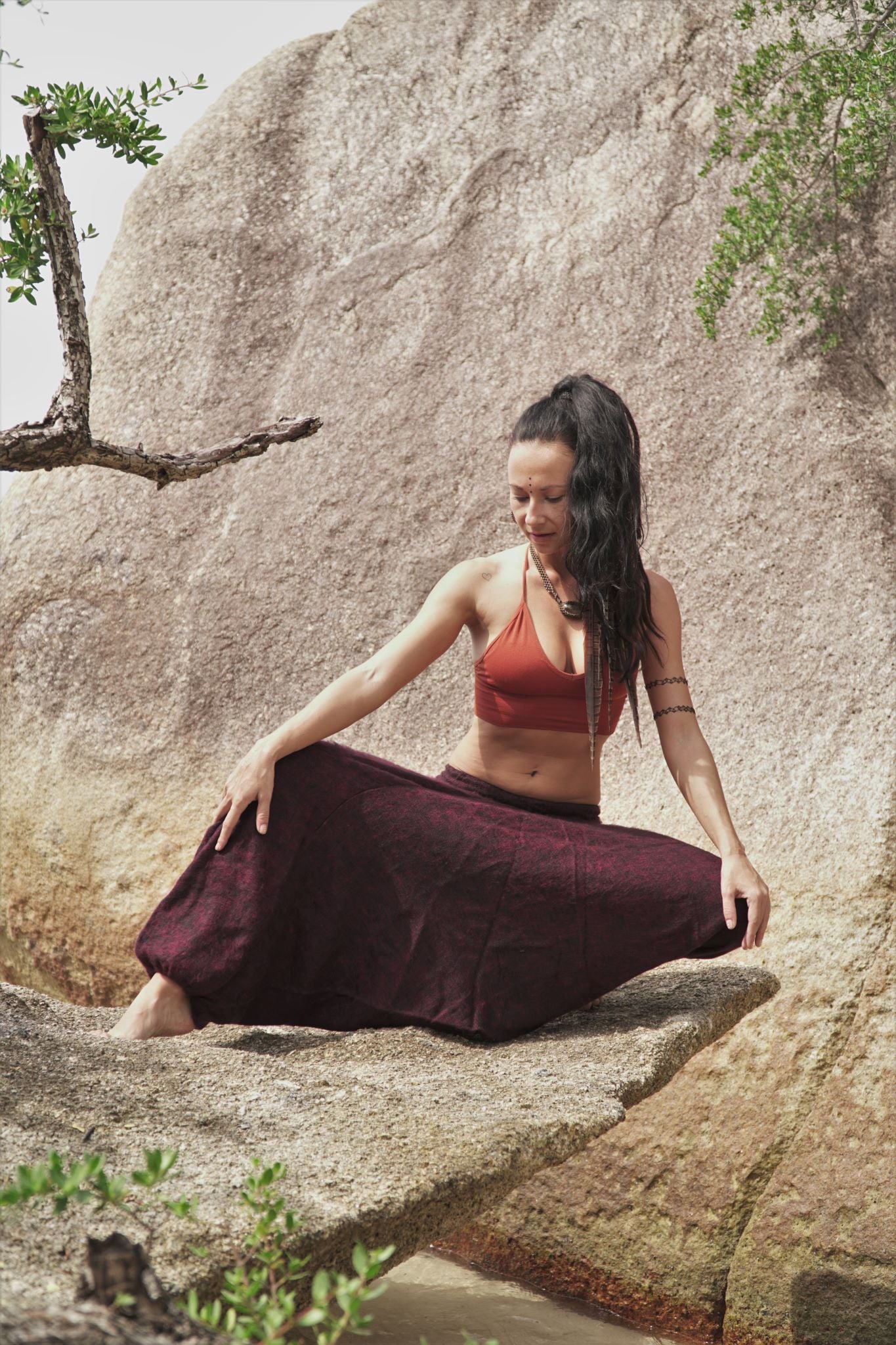 Warm Harem Pants - Cashmilon - Red