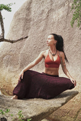 Warm Harem Pants - Cashmilon - Red
