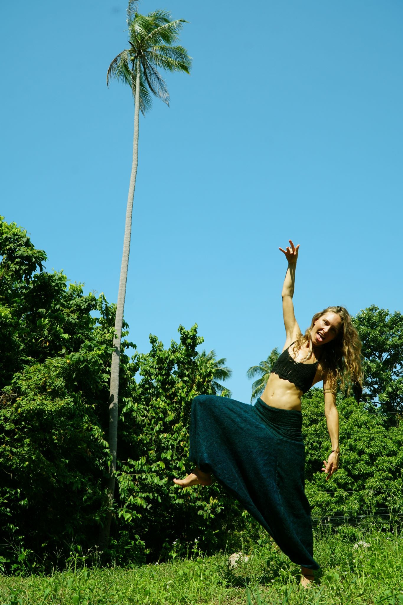 Warm Harem Pants - Cashmilon - Green