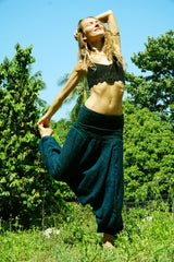 Warm Harem Pants - Cashmilon - Green