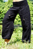 Warm High Crotch Harem Pants - Cashmilon - Black