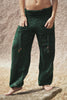 Warm High Crotch Harem Pants - Cashmilon - Green