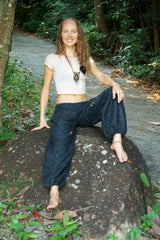 Warm High Crotch Harem Pants - Cashmilon - Grey