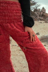 Warm High Crotch Harem Pants - Cashmilon - Peach