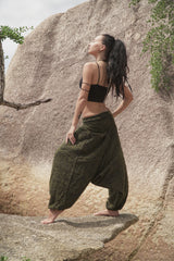 Warm Harem Pants - Cashmilon - Mustard Yellow