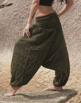 Warm Harem Pants - Cashmilon - Mustard Yellow