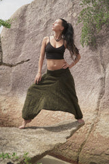 Warm Harem Pants - Cashmilon - Mustard Yellow