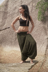 Warm Harem Pants - Cashmilon - Mustard Yellow