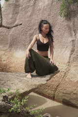 Warm Harem Pants - Cashmilon - Mustard Yellow