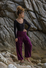 Warm High Crotch Harem Pants - Cashmilon - Pink