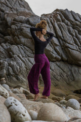 Warm High Crotch Harem Pants - Cashmilon - Pink
