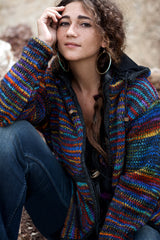 Wool Jacket - Charcoal - Rainbow