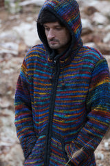 Wool Jacket - Charcoal - Rainbow