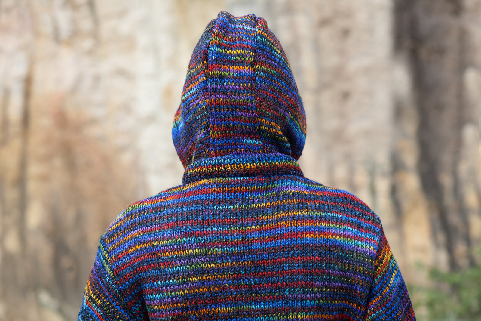 Wool Jacket - Charcoal - Rainbow